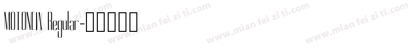 MOTONEW Regular字体转换
